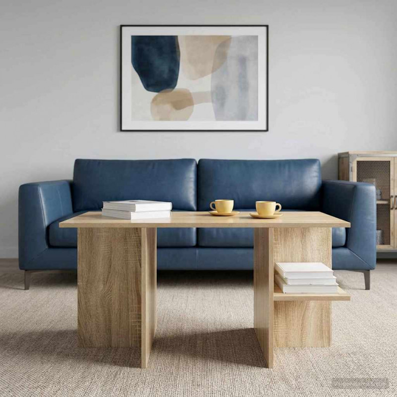 Stolik kawowy dąb Sonoma 87 x 50 x 45 cm Drewno inżynieryjne