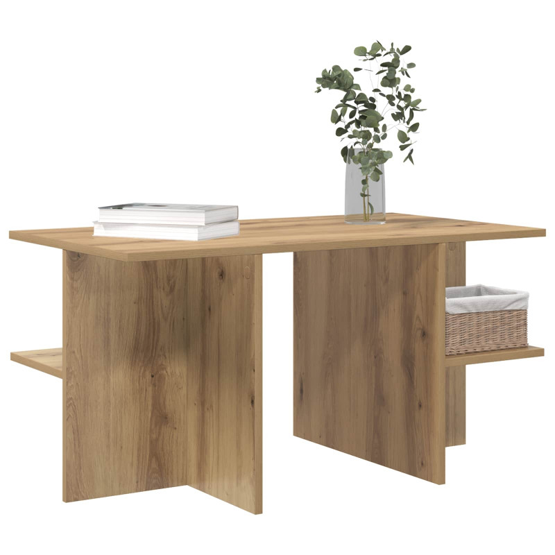Stolik kawowy Dąb artisan 87 x 50 x 45 cm Drewno inżynieryjne