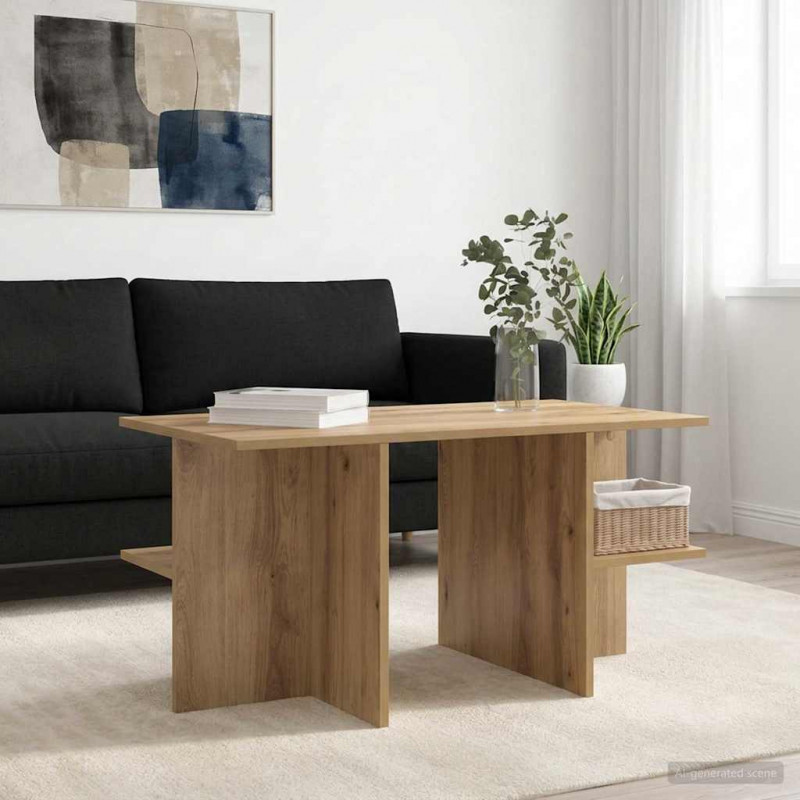 Stolik kawowy Dąb artisan 87 x 50 x 45 cm Drewno inżynieryjne