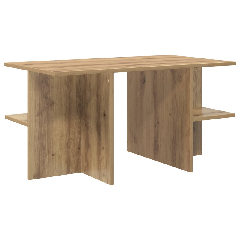 Stolik kawowy Dąb artisan 87 x 50 x 45 cm Drewno inżynieryjne