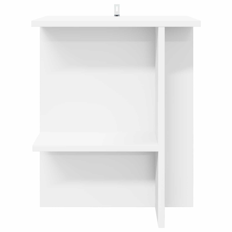 Stolik kawowy Biały 40 x 30 x 49 cm Drewno inżynieryjne