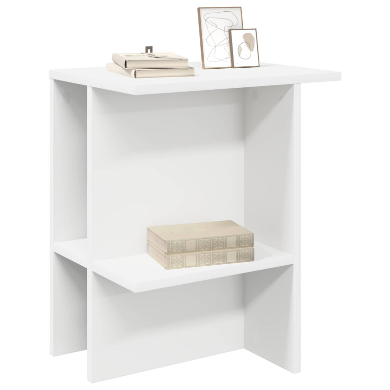 Stolik kawowy 2 pcs Biały 40 x 30 x 49 cm Drewno inżynieryjne
