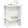Stolik kawowy 2 pcs Biały 40 x 30 x 49 cm Drewno inżynieryjne