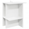 Stolik kawowy 2 pcs Biały 40 x 30 x 49 cm Drewno inżynieryjne