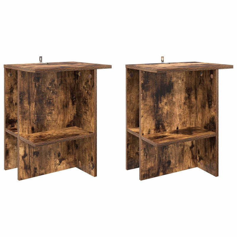 Stolik kawowy 2 pcs Dąb wędzony 40 x 30 x 49 cm
