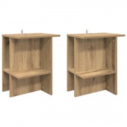 Stolik kawowy 2 pcs Dąb artisan 40 x 30 x 49 cm