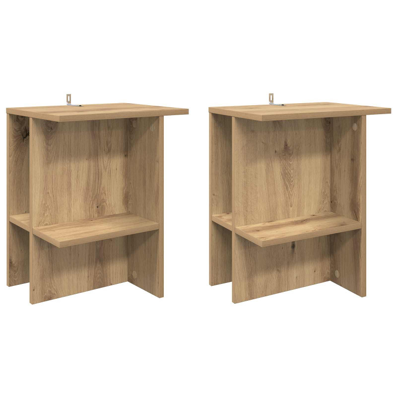 Stolik kawowy 2 pcs Dąb artisan 40 x 30 x 49 cm