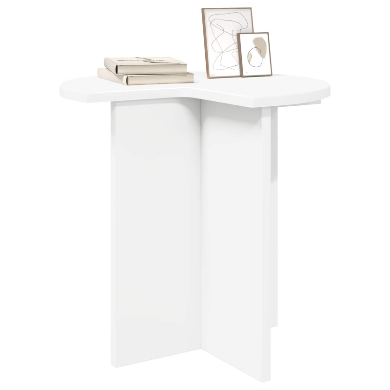 Stolik boczny 2 pcs Biały Ø 39 x 38 cm Drewno inżynieryjne