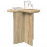 Stolik boczny 2 pcs dąb Sonoma Ø 39 x 38 cm Drewno inżynieryjne