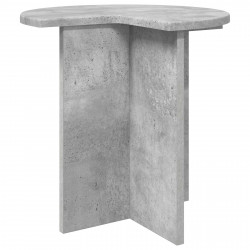Stolik boczny Betonowy szary Ø 39 x 38 cm Drewno inżynieryjne