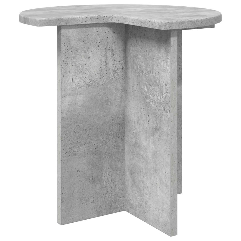 Stolik boczny Betonowy szary Ø 39 x 38 cm Drewno inżynieryjne