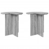 Stolik boczny z przechowywaniem 2 pcs Szary Sonoma Ø 39 x 38 cm