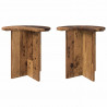 Stolik boczny z przechowywaniem 2 pcs Stare drewno Ø 39 x 38 cm