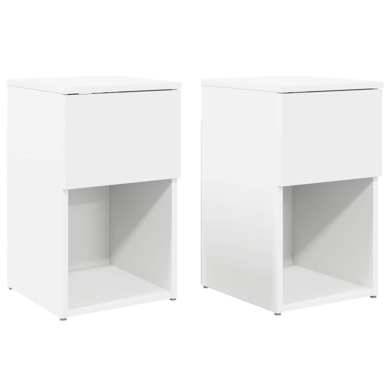 Szafka pod łóżko 2 pcs Biały 29 x 31,5 x 49 cm