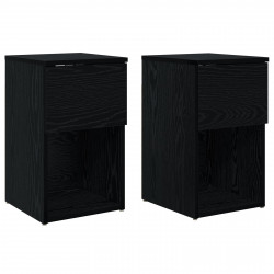 Szafka pod łóżko 2 pcs Czarny dąb 29 x 31,5 x 49 cm