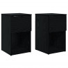 Szafka pod łóżko 2 pcs Czarny dąb 29 x 31,5 x 49 cm