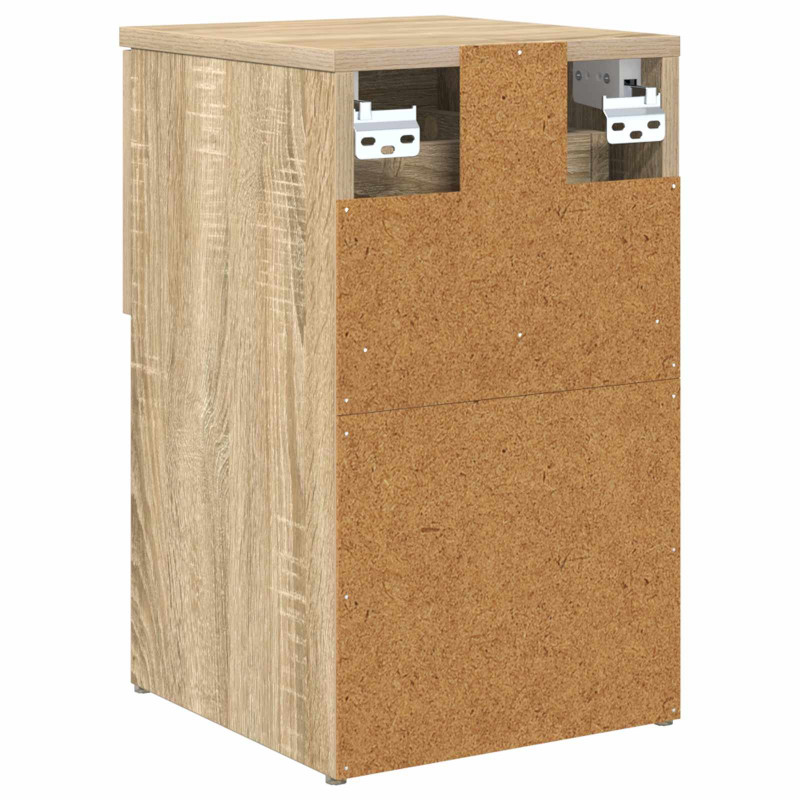 Szafka pod łóżko 2 pcs dąb Sonoma 29 x 31,5 x 49 cm