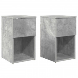 Szafka pod łóżko 2 pcs Betonowy szary 29 x 31,5 x 49 cm