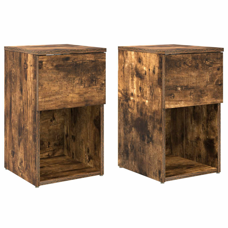 Szafka pod łóżko 2 pcs Dąb wędzony 29 x 31,5 x 49 cm