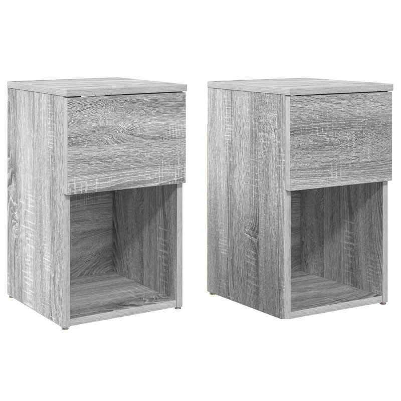 Szafka pod łóżko 2 pcs Szary Sonoma 29 x 31,5 x 49 cm