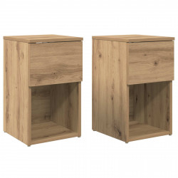 Szafka pod łóżko 2 pcs Dąb artisan 29 x 31,5 x 49 cm