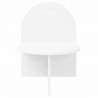 Stolik nocny 2 pcs Biały 48 x 49 x 65 cm Drewno inżynieryjne