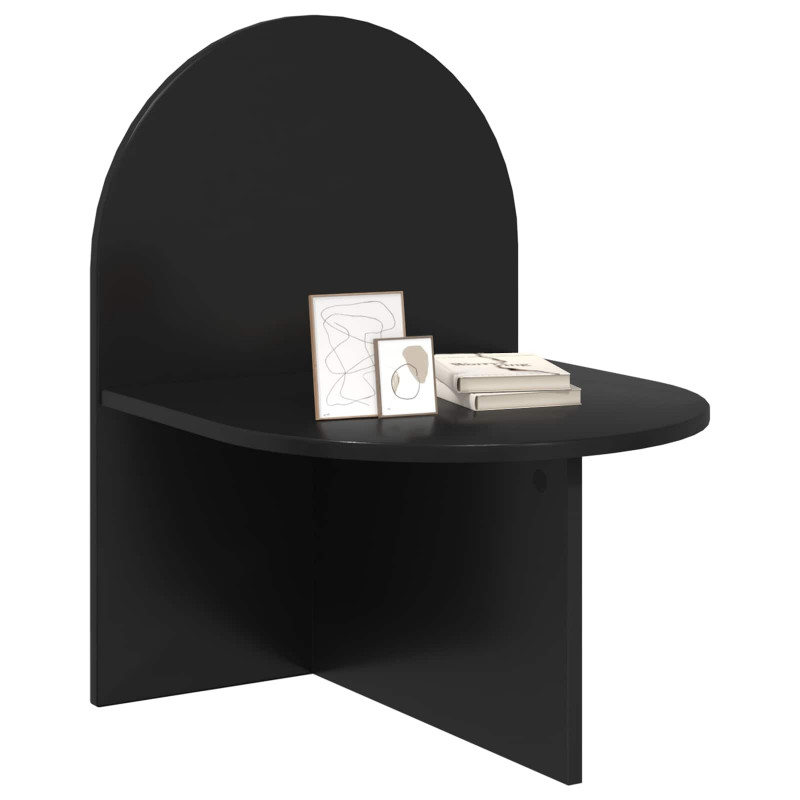 Stolik nocny 2 pcs Czarny dąb 48 x 49 x 65 cm