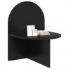 Stolik nocny 2 pcs Czarny dąb 48 x 49 x 65 cm