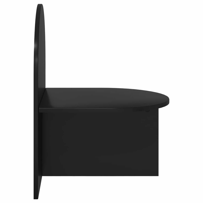 Stolik nocny 2 pcs Czarny dąb 48 x 49 x 65 cm
