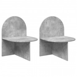 Stolik nocny 2 pcs Betonowy szary 48 x 49 x 65 cm