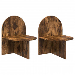 Stolik nocny 2 pcs Dąb wędzony 48 x 49 x 65 cm