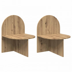 Stolik nocny 2 pcs Dąb artisan 48 x 49 x 65 cm