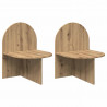 Stolik nocny 2 pcs Dąb artisan 48 x 49 x 65 cm