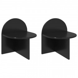 Stolik nocny 2 pcs Czarny dąb 40 x 35,5 x 45,5 cm
