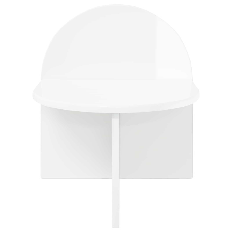 Stolik nocny 2 pcs Biały wysoki połysk 40 x 35,5 x 45,5 cm