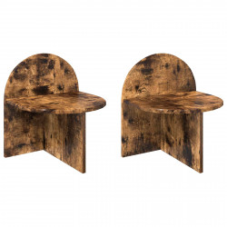 Stolik nocny 2 pcs Dąb wędzony 40 x 35,5 x 45,5 cm