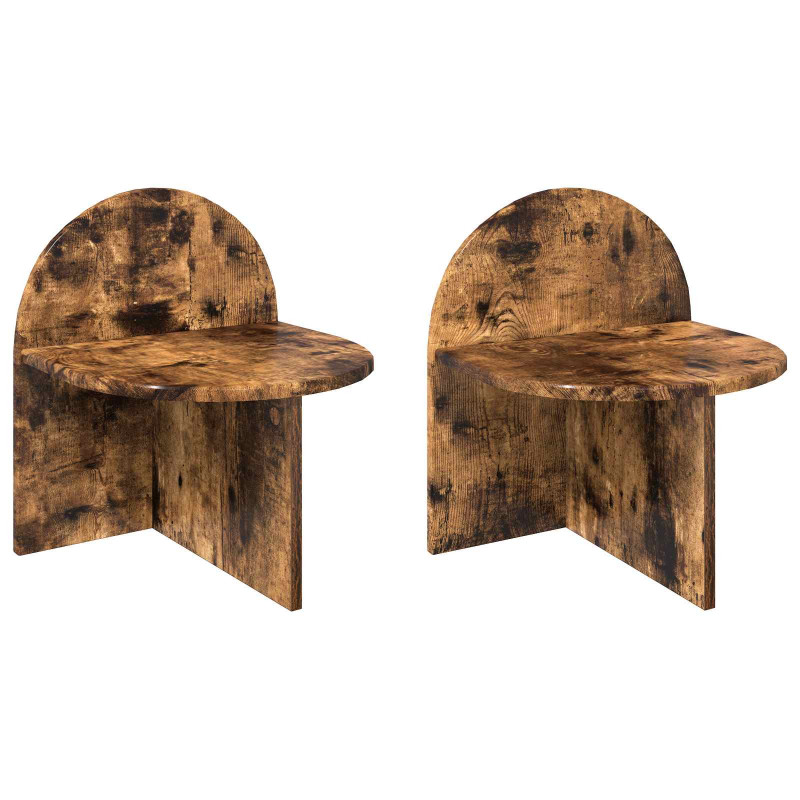 Stolik nocny 2 pcs Dąb wędzony 40 x 35,5 x 45,5 cm