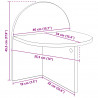 Stolik nocny Stare drewno 40 x 35,5 x 45,5 cm