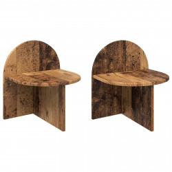 Stolik nocny 2 pcs Stare drewno 40 x 35,5 x 45,5 cm