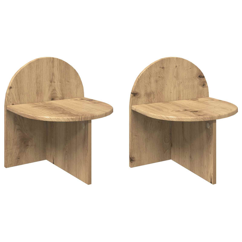 Stolik nocny 2 pcs Dąb artisan 40 x 35,5 x 45,5 cm