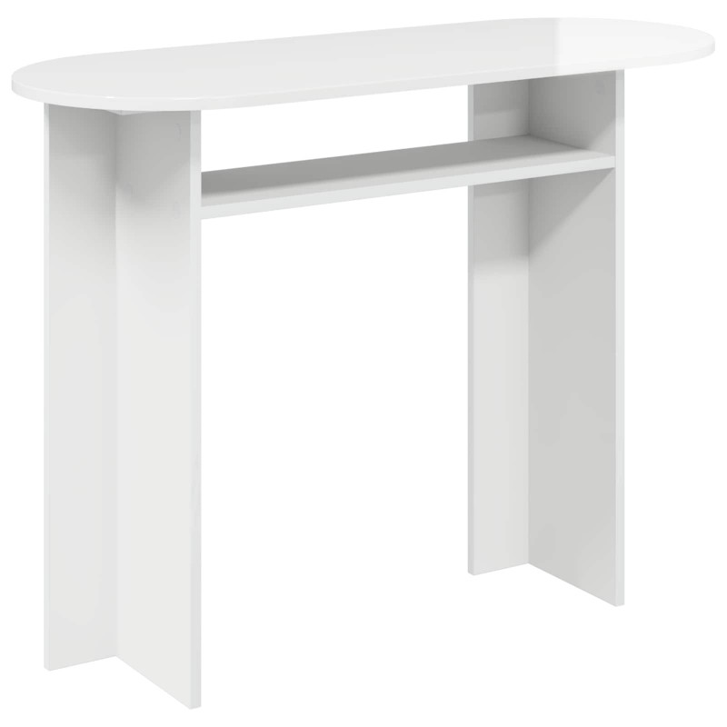 Konsola Biały wysoki połysk 100 x 39,5 x 75 cm