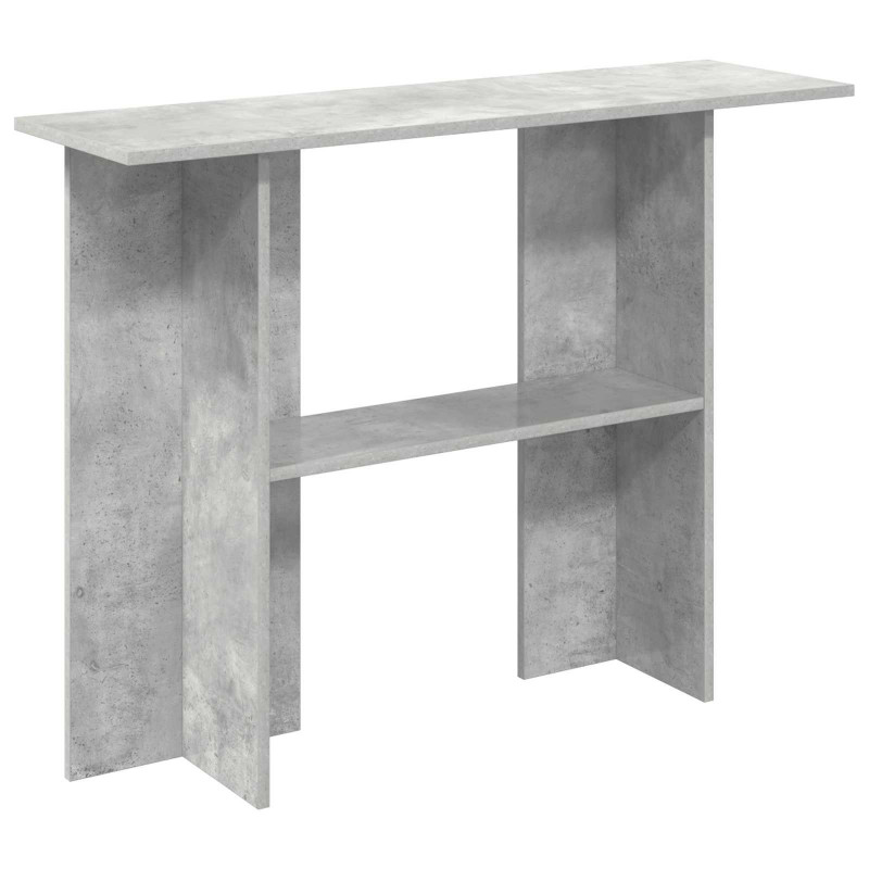 Konsola Betonowy szary 100 x 30 x 75 cm Drewno inżynieryjne