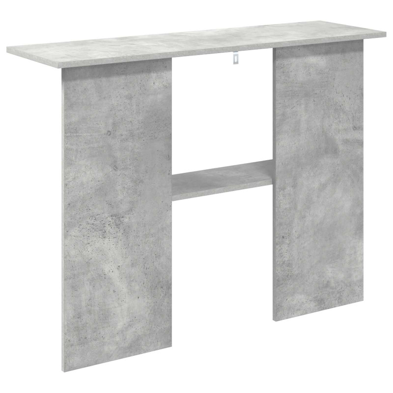 Konsola Betonowy szary 100 x 30 x 75 cm Drewno inżynieryjne