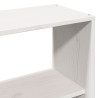 Wezgłowie do łóżka, z półkami, białe, 140 cm, drewno sosnowe