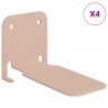 Półka wisząca z półką 4 pcs Różowy 6 x 10,8 x 6,6 cm