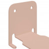 Półka wisząca z półką 4 pcs Różowy 6 x 10,8 x 6,6 cm