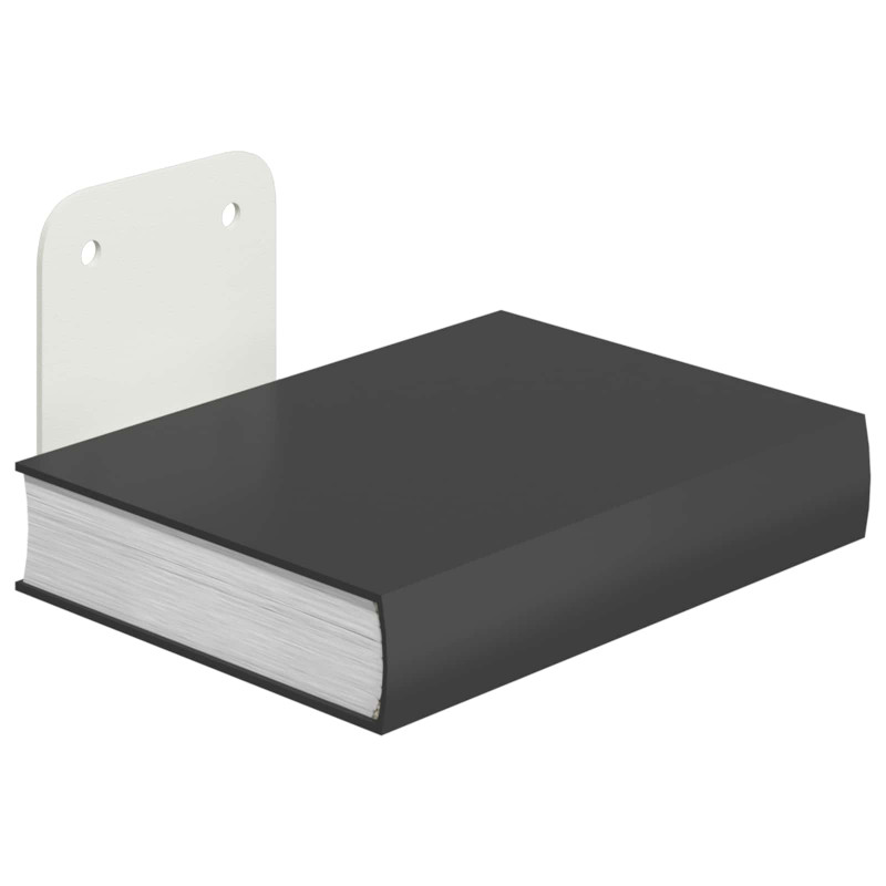 Półka wisząca z półką 4 pcs Biały 6 x 10,8 x 6,6 cm