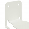 Półka wisząca z półką 4 pcs Biały 6 x 10,8 x 6,6 cm