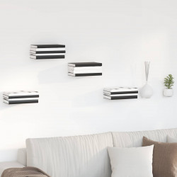 Półka wisząca z półką 8 pcs Biały 6 x 10,8 x 6,6 cm