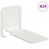 Półka wisząca z półką 24 pcs Biały 6 x 10,8 x 6,6 cm